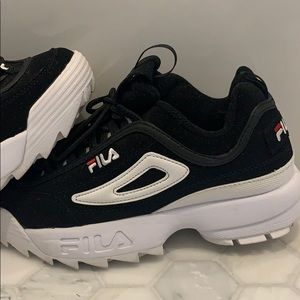 Black FILA sneakers